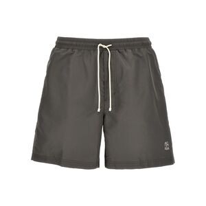 Brunello Cucinelli Men's Logo Swimsuit